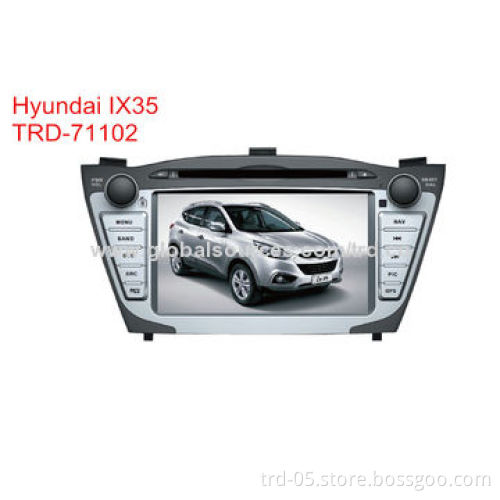 In-dash 2-DIN DVD and GPS Player with 8'' Touchscreen, TV/Bluetooth/iPod/Rear Camera, for Hyundai